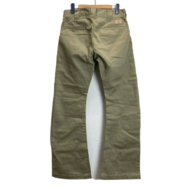 60％OFFクーポン対象【中古】　Dickies　綿パン　ワークパンツ　チノパン　ボトムス　無地　ジップフライ　ワンポイントロゴ　ストリート　古着