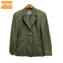 【中古】 i.s. ISSEY MIYAKE セットアップ 上下セット スーツ テーラードジャケット ハーフパンツ キュロット ワイドパンツ 無地 ハイカジュアル 古着