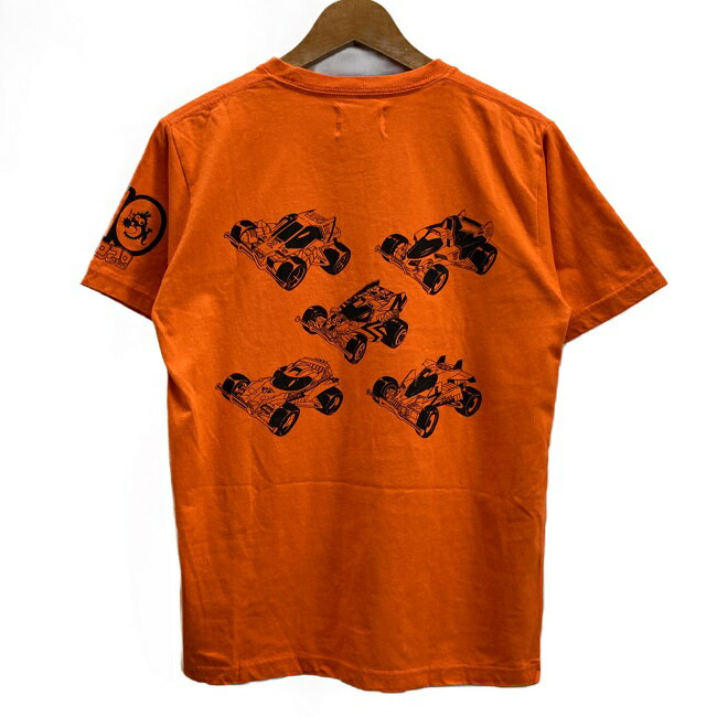 【中古】　ダッシュ！四駆郎　Tシャツ　半袖　カットソー　トップス　クルーネック　コットン　プリント　両面プリント　マンガ　アニメ　小学館　古着