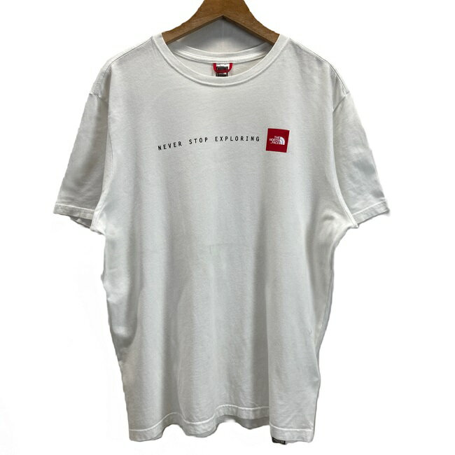 6/25はポイント5倍!50%OFFクーポン対象【中古】 THE NORTH FACE Tシャツ 半袖 カットソー トップス クルーネック コットン プリント 両面プリント ブランドロゴ ロゴT BFV88531 アウトドア 古着