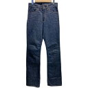 KINJIusedclothingで買える「【中古】 DENIME ベルボトム デニムパンツ Gパン ボトムス コットン 無地 ジップフライ ブーツカット オレンジタブ ブランドタグ 日本製 アメカジ 古着」の画像です。価格は9,350円になります。