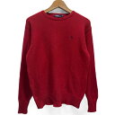 【中古】 POLO by RALPH LAUREN コットンセーター 90’s vintage トップス コットン クルーネック 無地 ワンポイント ブランドロ...