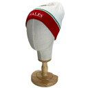 楽天スーパーSALE50%OFF 【中古】 WALES ニット帽 ビーニー帽 ワンポイント ブランドロゴ 刺しゅう トリコカラー アクリル 古着