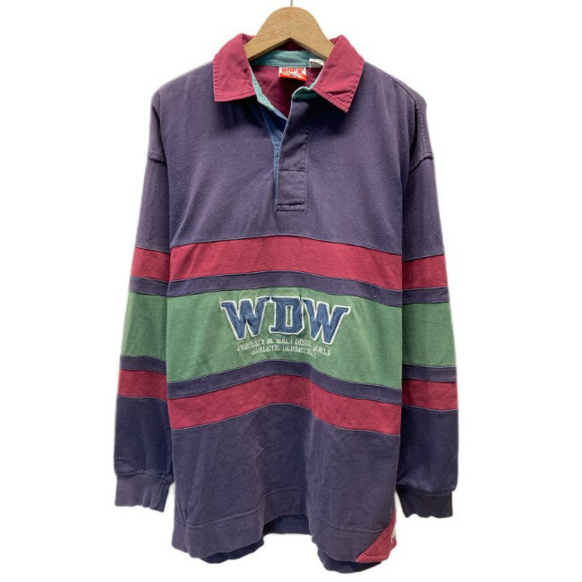 【中古】　MICKEY INC　ラガーシャツ　90s vintage　90年代　ポロシャツ　長袖　シ