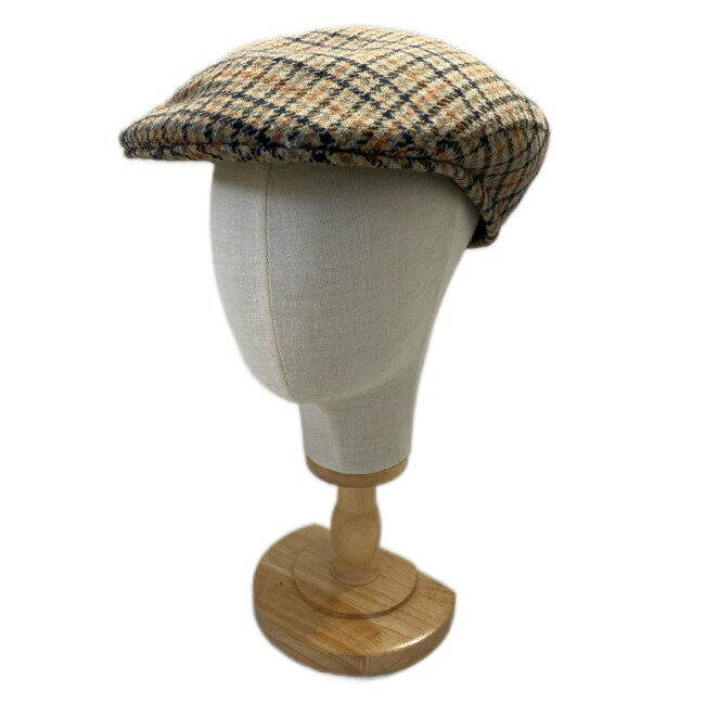 KANGOL ハンチング 帽子 チェック ワンポイント ブランドロゴ ワッペン ストリート グッズ 古着
