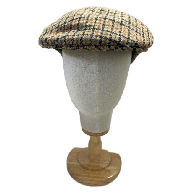 KANGOL　ハンチング　帽子　チェック　ワンポイント　ブランドロゴ　ワッペン　ストリート　グッズ　古着