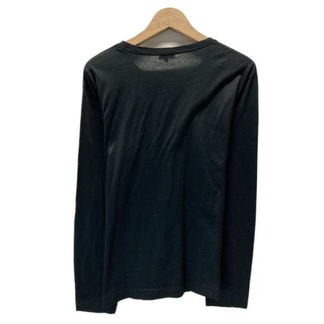 【中古】　Paul Smith　ロンT　長袖　カットソー　トップス　クルーネック　プリント　TRUE&SURE　エンブレム　日本製　古着