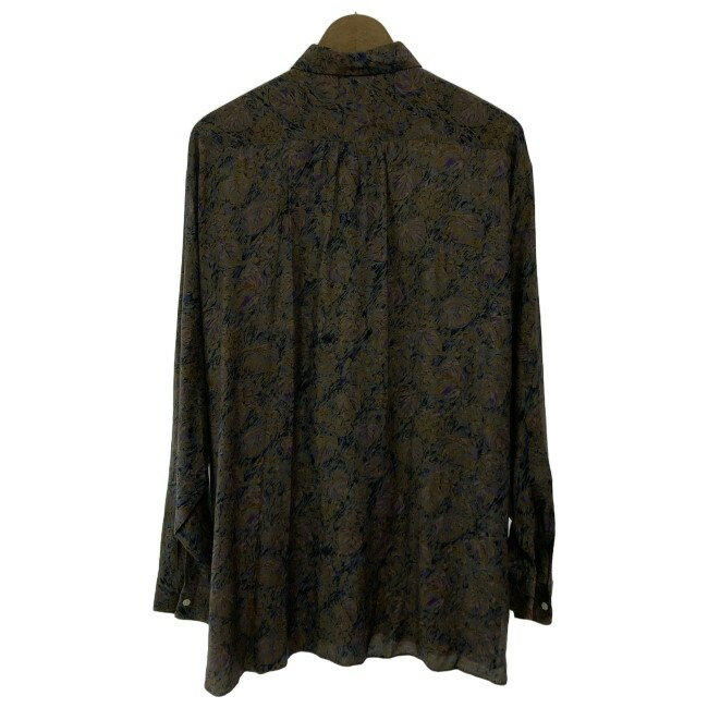 【中古】　C.P. COMPANY　柄シャツ　長袖　シャツ　トップス　レギュラーカラー　胸ポケット　花柄　日本製　古着