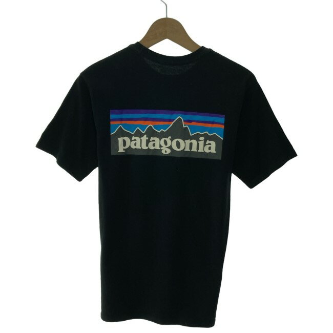 【中古】　patagonia　Tシャツ　半袖　カットソー　トップス　クルーネック　ロゴT　ブランドロゴ　両面プリント　アウトドア　古着