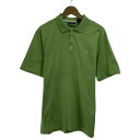 【中古】 CHAPS RALPH LAUREN ポロシャツ 半袖 シャツ トップス ハーフボタン 無地 ワンポイント ブランドロゴ エンブレム 刺しゅう 古着