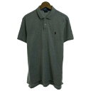 【中古】 POLO by RALPH LAUREN ポロシャツ 半袖 シャツ トップス ハーフボタン 無地 ワンポイント ブランドロゴ スモールポニー 刺しゅう 古着