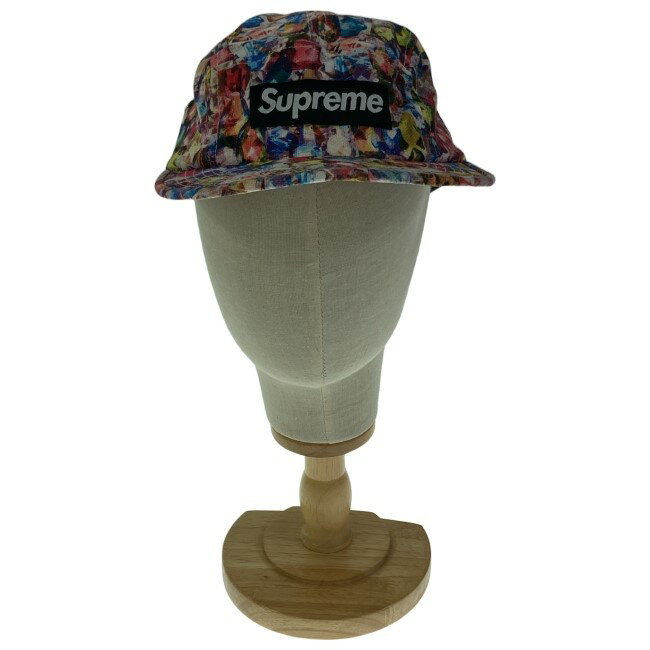 【中古】　Supreme　ワークキャップ　帽子　総柄　ワンポイント　USA製　ストリート　グッズ　古着