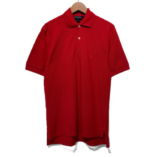 ブルックスブラザーズ Brooks Brothers　ポロシャツ　半袖　シャツ　トップス　ハーフボタン　コットン　無地　ワンポイントロゴ　ブランドロゴ　古着