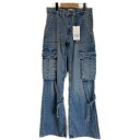 【中古】 ZARA デニムパンツ Gパン カーゴ ジップフライ 無地 古着(4)
