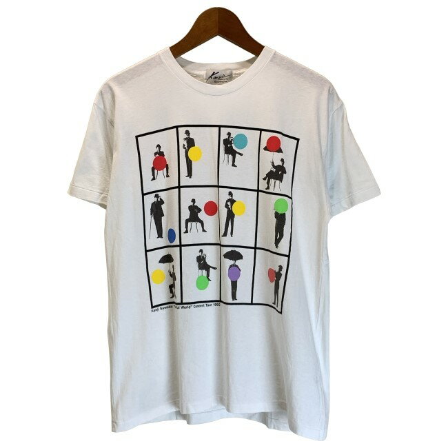 ブランド名：不明 表記サイズ： 実寸サイズ 肩幅: 47cm 身幅: 48cm 着丈: 66cm 袖丈: 17cm 生産国：不明 素材：コットン100% コンディション：C 背面右中央汚れ ※古着故の多少の着用感や画像のような細かな汚れがございます。古着である事をご理解の上、ご購入お願い致します。 また、撮影状況により色味に若干の差異が生ずることがございます。 【S】未使用、または新品同様のアイテム 【A】使用感がほぼない状態の良いアイテム 【B】多少の使用感があるアイテム 【C】使用感があり、多少のダメージがある商品 【D】全体的に使用感やダメージが目立つ商品 ※アイテムによっては表記サイズと実際のサイズが異なる場合がございます。 　商品仕様のサイズに参考サイズを記載しておりますのでご参考ください。