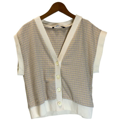 【中古】 ZARA ベスト ビスチェ 総柄 チェック 古着 【中古】 ZARA ベスト ビスチェ 総柄 チェック 古着