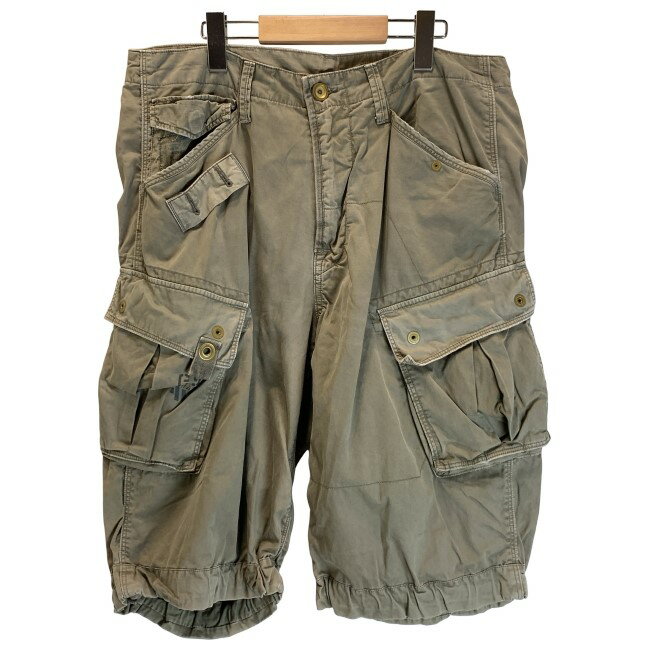 【中古】　G-STAR RAW　ハーフパンツ　短パン　ボトムス　ジップフライ　無地　古着