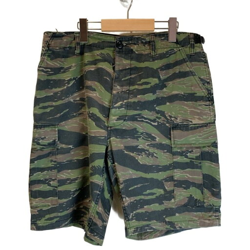 6/10はP5倍!【中古】 ハーフパンツ 短パン ボタンフライ カモフラ 迷彩 ウエストアジャスター 古着 6/10はP5倍!【中古】 ハーフパンツ 短パン ボタンフライ カモフラ 迷彩 ウエストアジャスター 古着