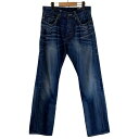 【中古】 G-STAR RAW デニムパンツ Gパン ボタンフライ ローライズ 無地 古着(4)