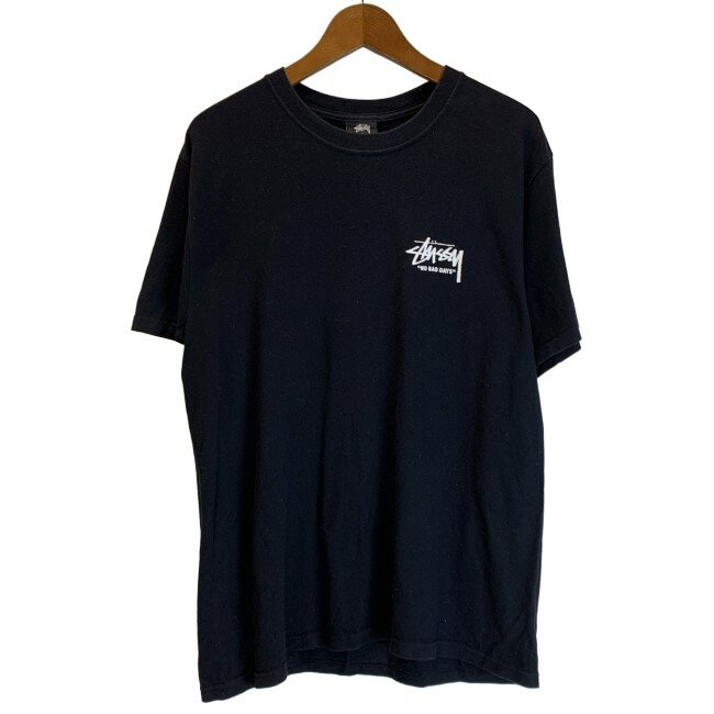 【中古】　STUSSY　Tシャツ　半袖　トップス　クルーネック　ロゴT　ブランドロゴ　プリント　ストリー..