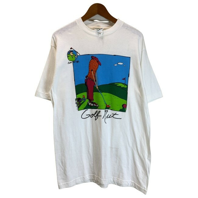 【中古】　THUNDER ISLAND　Tシャツ　90s vintage　90年代　OLD　半袖　トップス　クルーネック　プリ..