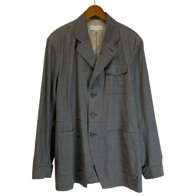 ドリスヴァンノッテン　ミリタリージャケット　カラーブロック　S ドリスヴァンノッテン ミリタリージャケット カラーブロック S