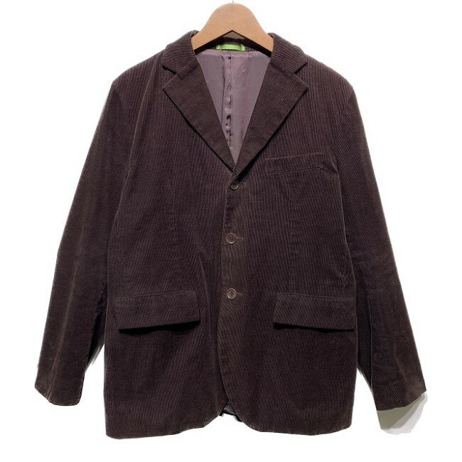 【中古】 Paul Smith テーラードジャケット コーデュロイジャケット アウター 無地 シングルボタン 細畝 日本製 古着