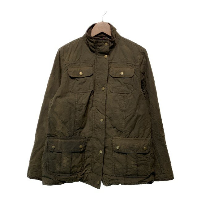 バブアー キルティングジャケット レディース Barbour　オイルドジャケット　ワークジャケット　アウター　QUILTED UTILITY Jacket　キルティング　内側チェック柄　LWX0215OL71　イングランド製　古着