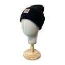 楽天スーパーSALE50%OFF 【中古】 Carhartt ニット帽 ビーニー ACRYLIC WATCH HAT アクリルワッチキャップ リブニット ブラッ...