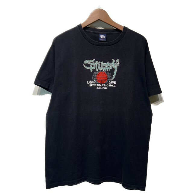 STUSSY@OLD STUSSY@TVc@90fs vintage@@Jbg\[@gbvX@N[lbN@LONG LIFE INTERNATIONAL@^O@VOXeb`@USA@Xg[g@Ò