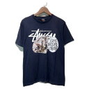 STUSSY　半袖Tシャツ　プリント　ロ