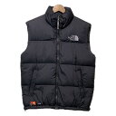 THE NORTH FACE ダウンベスト アウター ハイネック フルジップ ワンポイント ブランドロゴ 刺しゅう 2006 7summit Collection アウトドア 古着