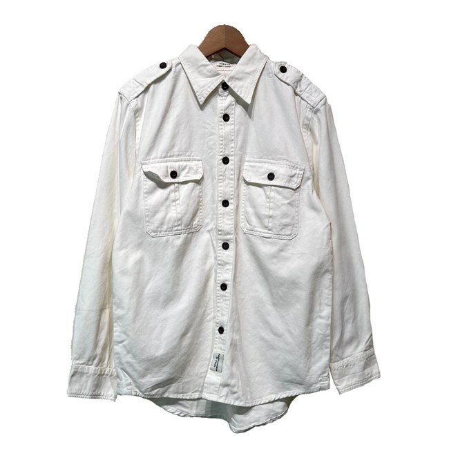 Abercrombie&Fitch プレーンシャツ 長袖 シャツジャケット 羽織 無地 フロントポケット タグ付き アメカジ 古着