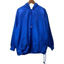 NIKE ナイロンジャンパー 90's vintage 白タグ アノラックパーカー アウター フード ハーフジップ ワンポイント ブランドロゴ スウッシュ 刺しゅう スポーツ 古着(4)