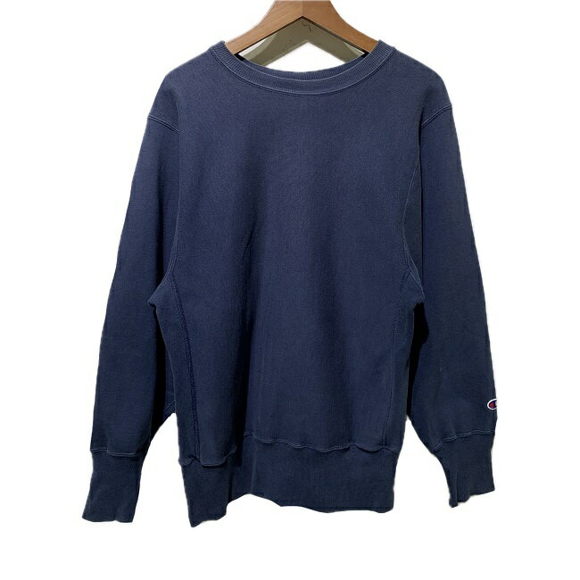Champion REVERSE WEAVE スウェット 90's vintage 長袖 トレーナー クルーネック 裏起毛 無地 ワンポイント ブランドロゴ 刺しゅう アメカジ 古着