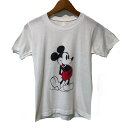 【中古】 Tシャツ 80's-90s vintage 90年代 半袖 カットソー トップス クルーネック プリント キャラT キャラクター ディズニー ミッキーマウス (C)Walt Disney Productions 古着