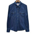 Levi's ダンガリーシャツ ウエスタンシャツ 長袖 シャツ トップス レギュラーカラー 胸ポケット スナップボタン 無地 赤タブ スモールe アメカジ 古着(4)