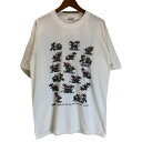 【中古】 U.S.A.Design Tシャツ 半袖 トップス クルーネック プリント アニマル ネズミ USA製 古着