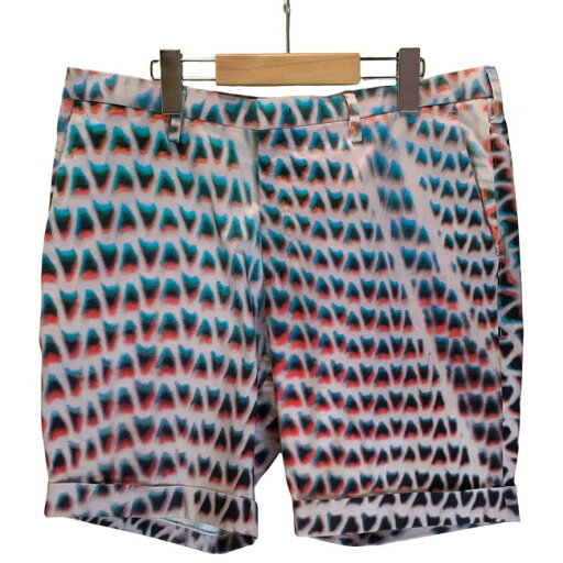【中古】 Paul Smith ハーフパンツ 短パン ジップフライ 総柄 オーバーサイズ 日本製 古着 【中古】 Paul Smith ハーフパンツ 短パン ジップフライ 総柄 オーバーサイズ 日本製 古着