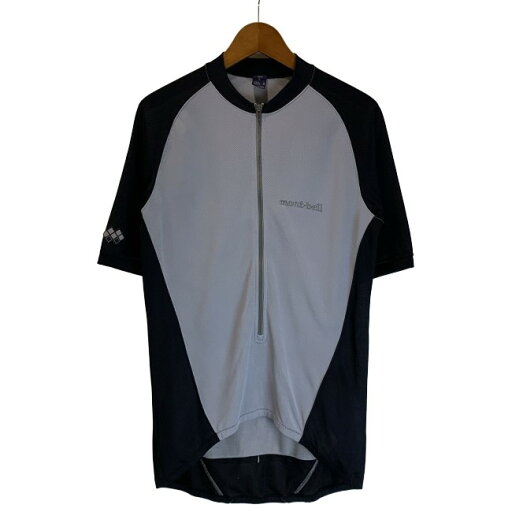 (SUMMMER SALEクーポン対象)【中古】 mont-bell Tシャツ 半袖 トップス サイクルジャージ ジップ 無地 ワンポイント 刺しゅう 日本製 アウトドア 古着 (SUMMMER SALEクーポン対象)【中古】 mont-bell Tシャツ 半袖 トップス サイクルジャージ ジップ 無地 ワンポイント 刺しゅう 日本製 アウトドア 古着