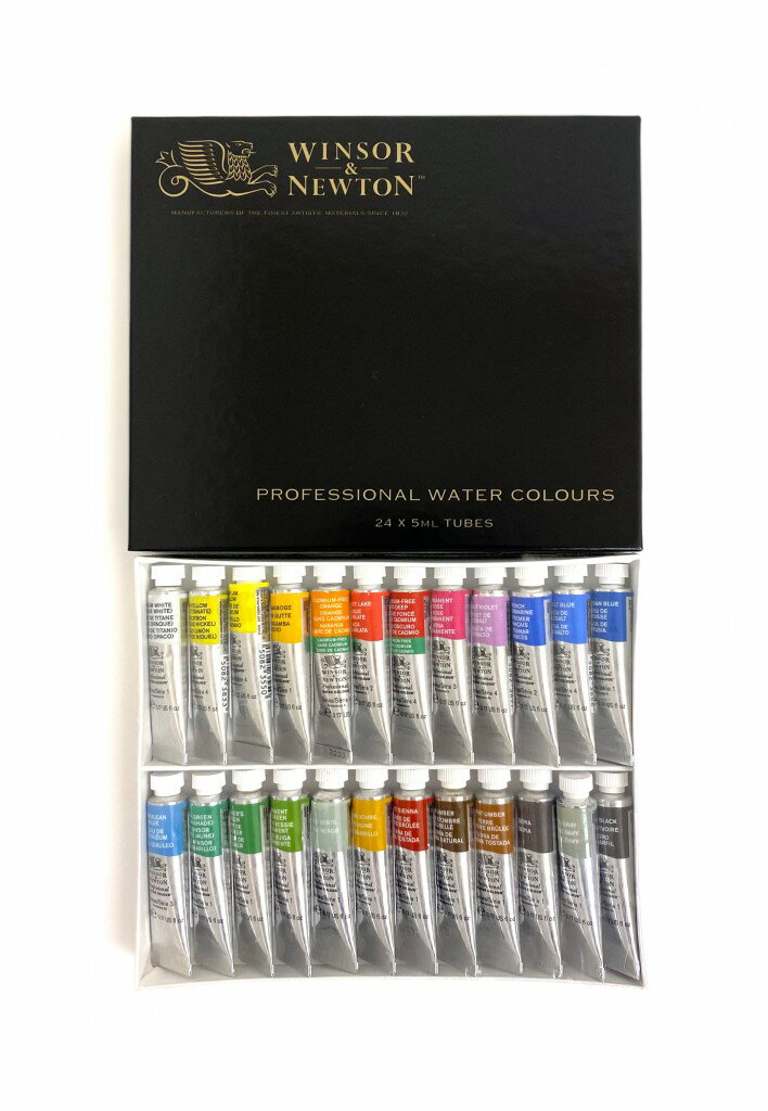 Rakuten - ウィンザー＆ニュートン｜WINSOR & NEWTON ウィンザー＆ニュートン プロフェッショナルWC 5mLチューブ 24色セット 18809824