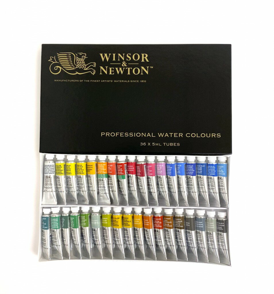 Rakuten - ウィンザー＆ニュートン｜WINSOR & NEWTON ウィンザー＆ニュートン プロフェッショナルWC 5mLチューブ 36色セット 18809836