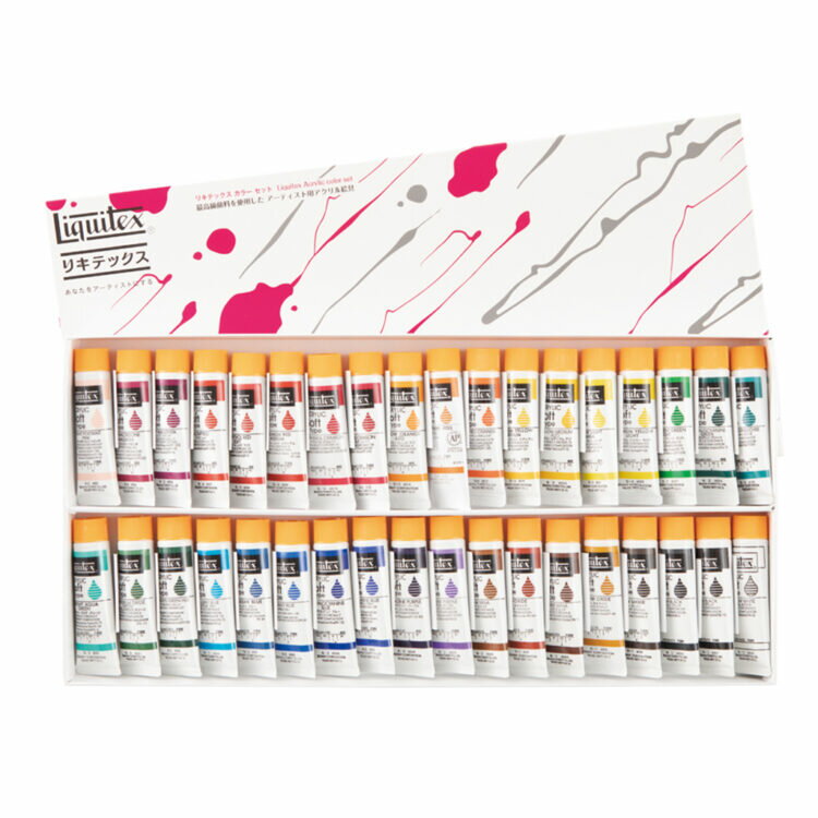 Rakuten - Liquitex リキテックス ソフト6号 伝統色 36色セットA　15201836