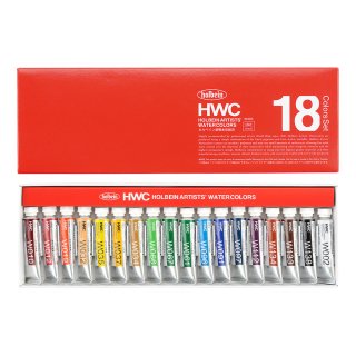樂天商城 - 透明水彩絵具 5ml 18色セット ホルベイン