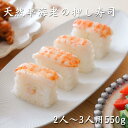 車海老寿司 押し寿司 送料無料 2〜3人前 約550g おすすめ ギフト プレゼント 人気 海老 エビ えび 天然 ササニシキ 冷蔵 押し寿司 棒寿司