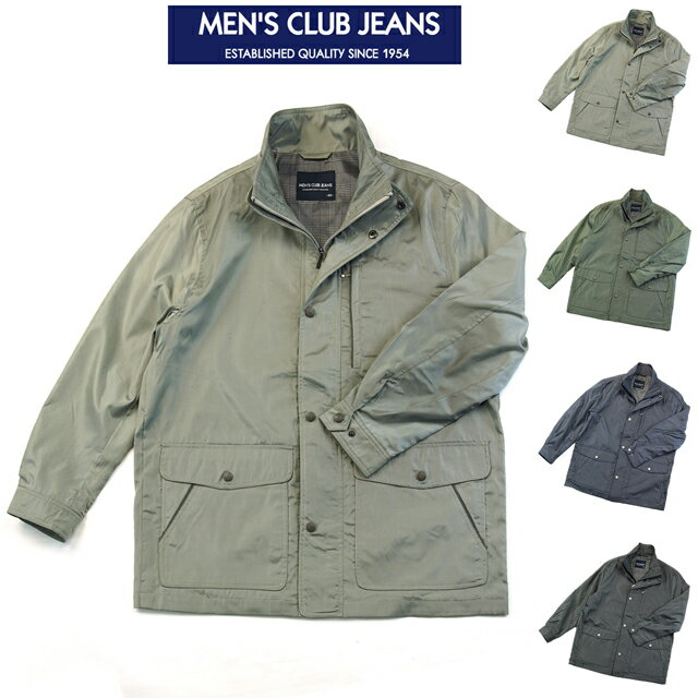 ハーフコート メンズ 大きいサイズ カジュアル ウインドブレーカー 裏付き 撥水 2重前立て トラベルジャケット 旅行 お出かけ ウオーキング 秋 冬 春