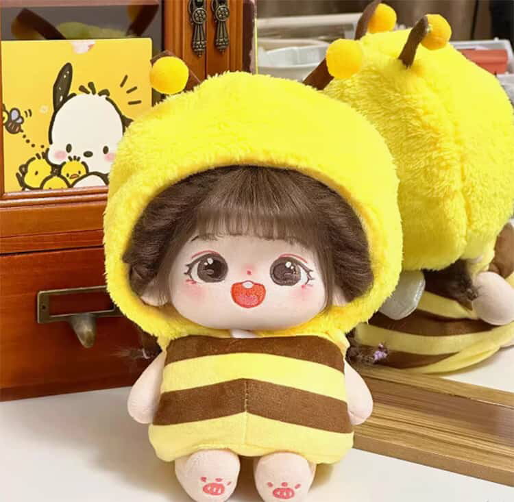 おしゃれ 可愛い ミツバチぬいぐるみ 着ぐるみ 小さい 蜂 ぬいぐるみ用 みつばち ぬい服 帽子 ぬい活 コスチューム 着せ替え ちび 20cm 洋服 グッズ 人形 ぬい服 衣装 服 推し活グッズ 服 ぬい活 オタク オタ活 ヲタ活 ぬい服 コスプレ 衣装 仮装 2