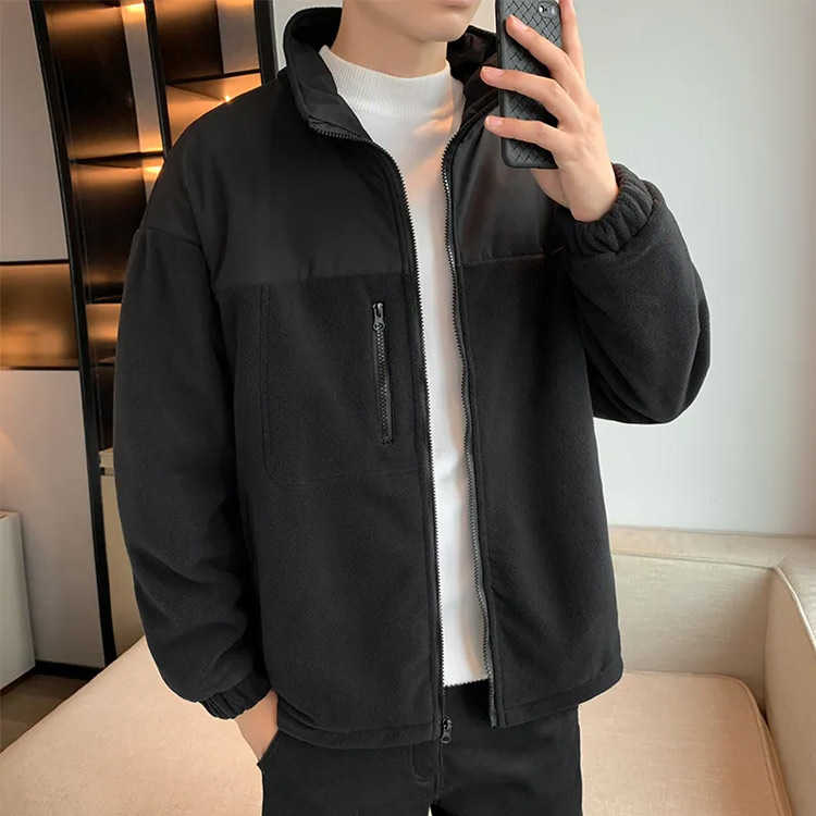 長袖 アウター トップス ゴルフウェア 冬 秋冬 裏フリース ジャケット 冬用 XL ボアジャケット おしゃれ ブルゾン 防寒 フルジップ スポーツウェア 大人 M L 秋 XXL XXXL ゴルフウェア プレゼント ギフト 防風ゴルフブルゾン スポーツウェア 大人