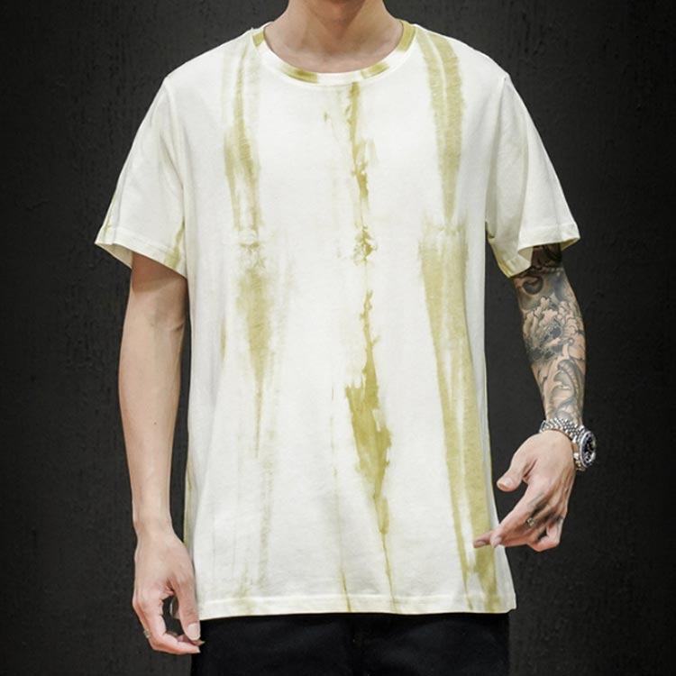 染め タイダイ柄Tシャツ メンズ tシャツ 半袖 丸首 プリントtシャツ 大きいサイズ クルーネック トップス 夏服 総柄 おしゃれ 20代 30代 40代