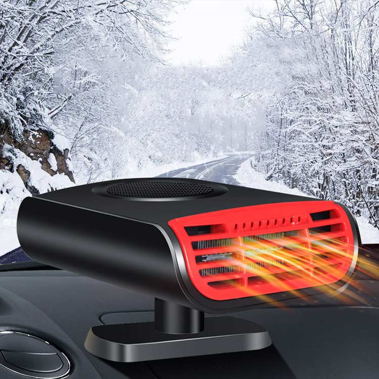 車載ファンヒーター 車載用 ヒーター 送風機 コンパクト 小型ヒーター 2in1 冷熱両用 360° 回転 暖房 温風 送風 デフロスター カーヒーター サーキュレーター 除霜 ガラス凍結防止 シガーアダプター 12V 24V 車 トラック 送料無料